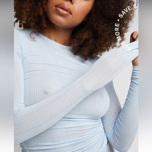 Whipped Long Sleeve GLACIER top by Negative
